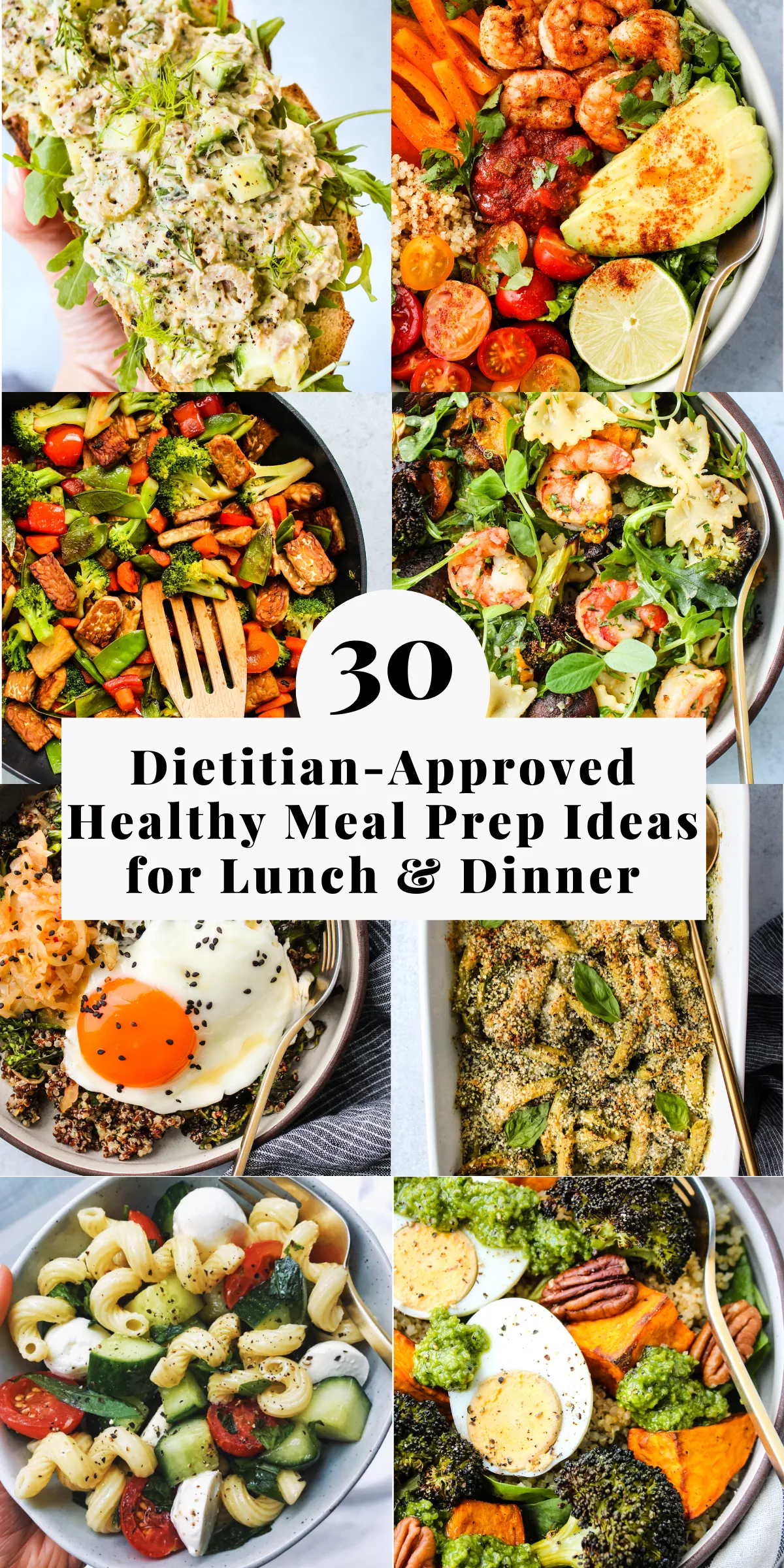 30+ Healthy Meal Prep Ideas For Lunch & Dinner | Walder Wellness, RD