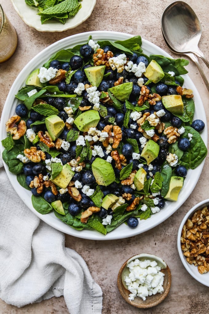 20-Minute Spinach Blueberry Salad