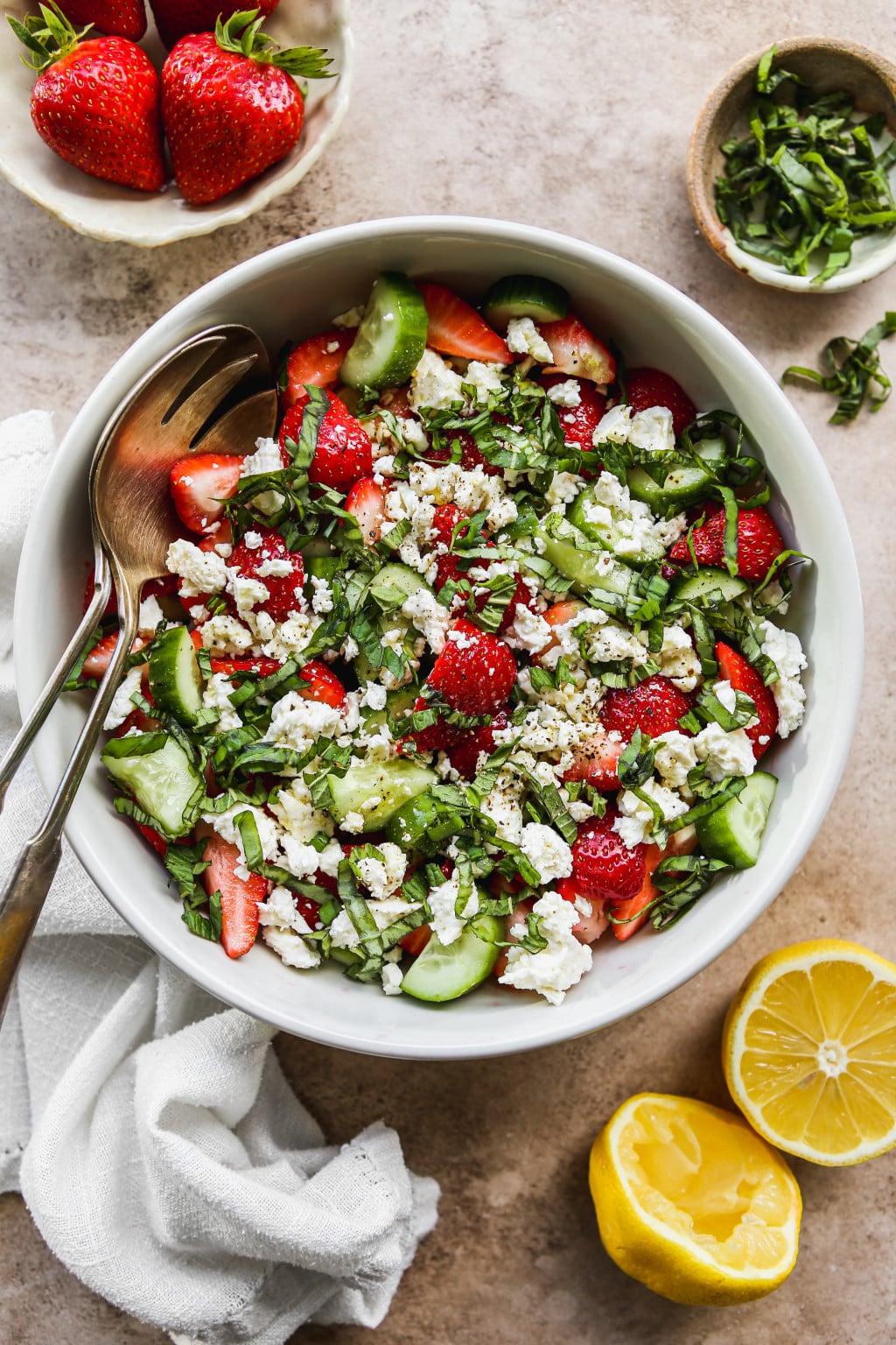 Strawberry Cucumber Salad (Quick & Simple!) | Walder Wellness, RD